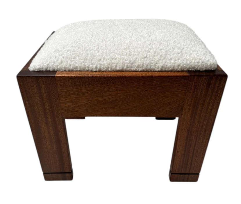 Art Deco Modernist Stool by J.A. Muntendam for L.O.V. Oosterbeek, 1920s